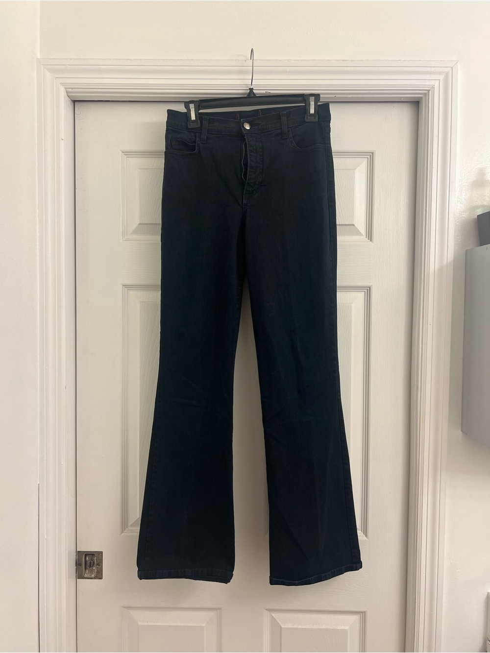 High-Rise Black Flared Jeans